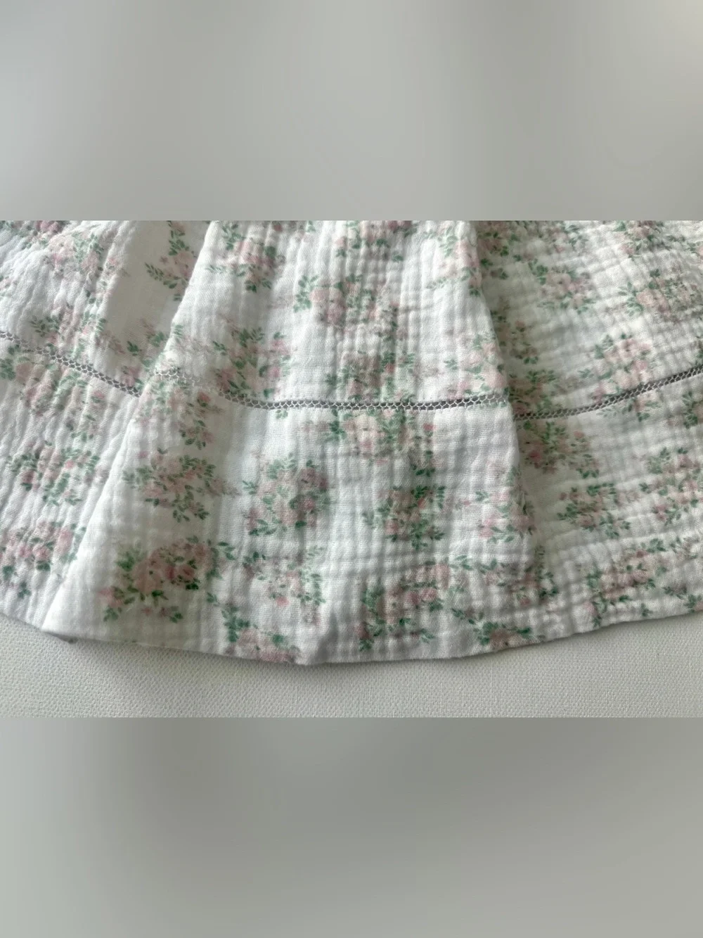 Sophie & Lucas girl's floral dress with ties at the back.  Size 3M.